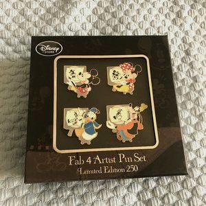 Disney Fab 4 Artist Pin Set Limited Edition 250 (Disney Pins)